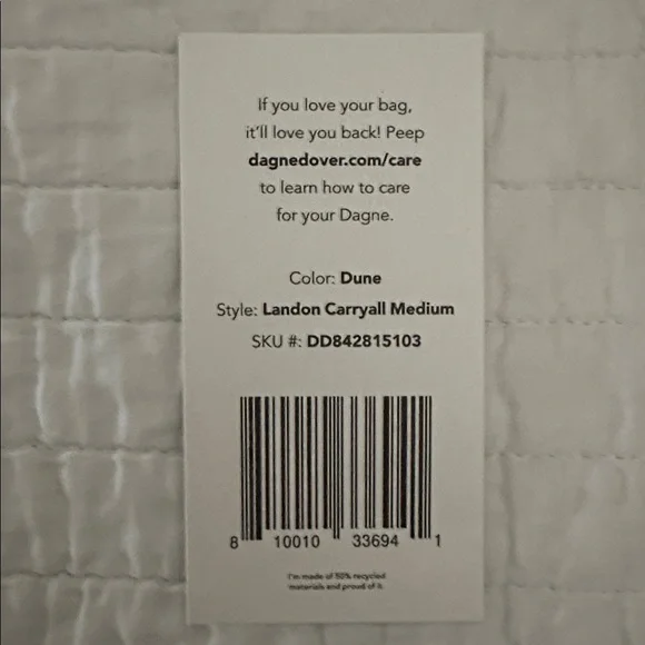 Dagne Dover Carryall Duffel in the Color Dune - Picture 7 of 7